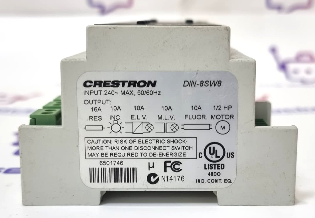 CRESTRON DIN-8SW8 Lighting Control Module