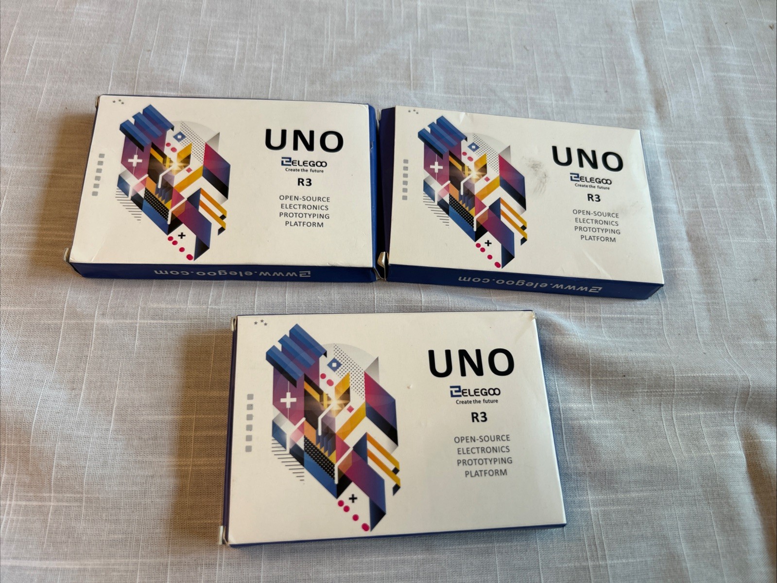 Lot of 3 – Elegoo UNO R3 Controller Board –