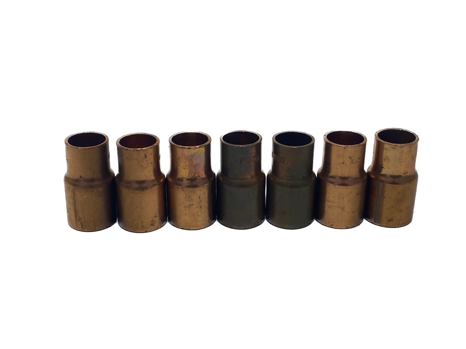 7 NOS Nibco 3/4” x 1/2” FTG x C Copper Pipe Reducer Solder Joints 600-2 3/4X1/2
