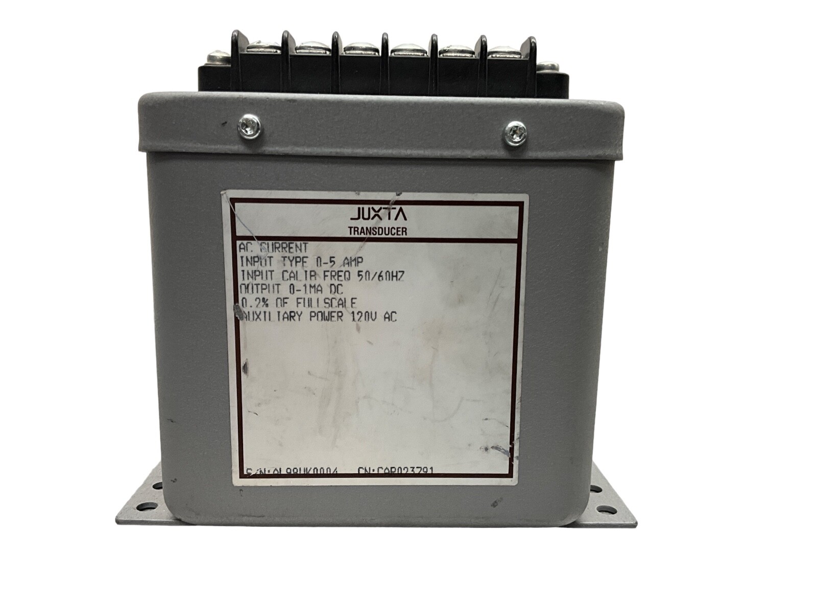 Yokogawa Juxta 248931-382-AFA-1 AC CÚRRENT TRANSDUCER.