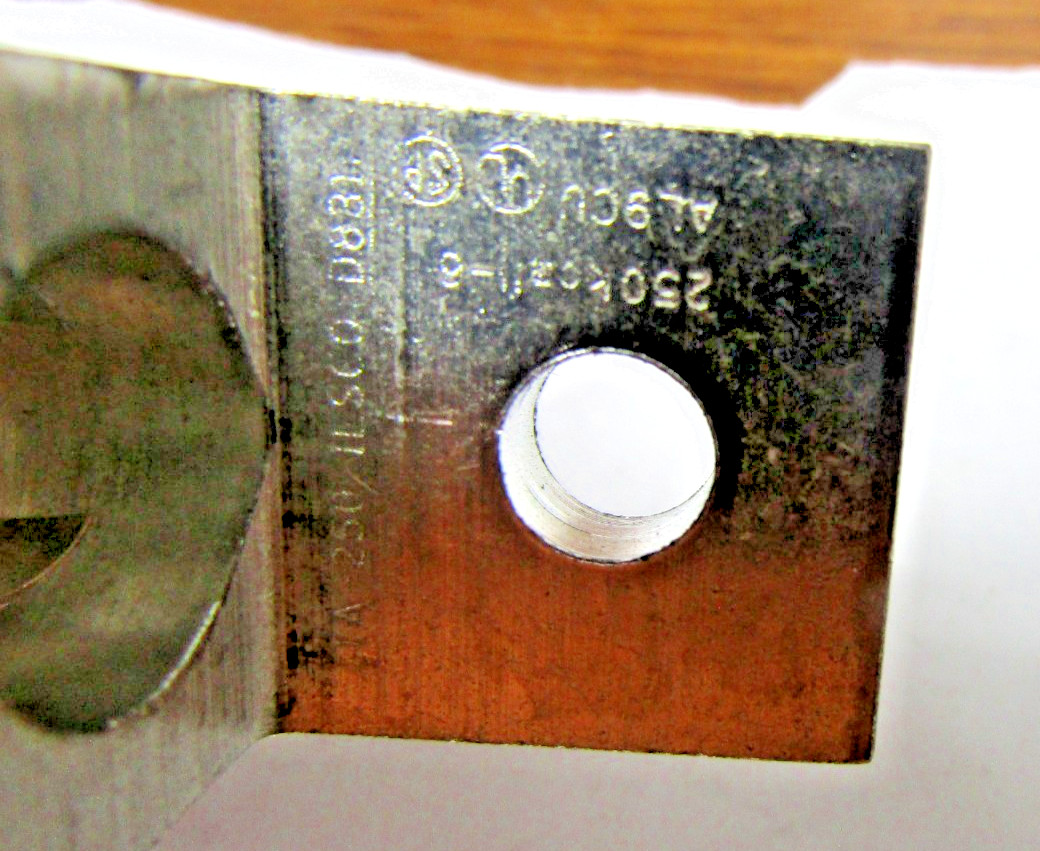 ✌️4) NEW ILSCO TA250 ALUM. MECHANICAL LUGS 250KCMIL-6 BOLT SIZE 5/16″ LOT OF 4