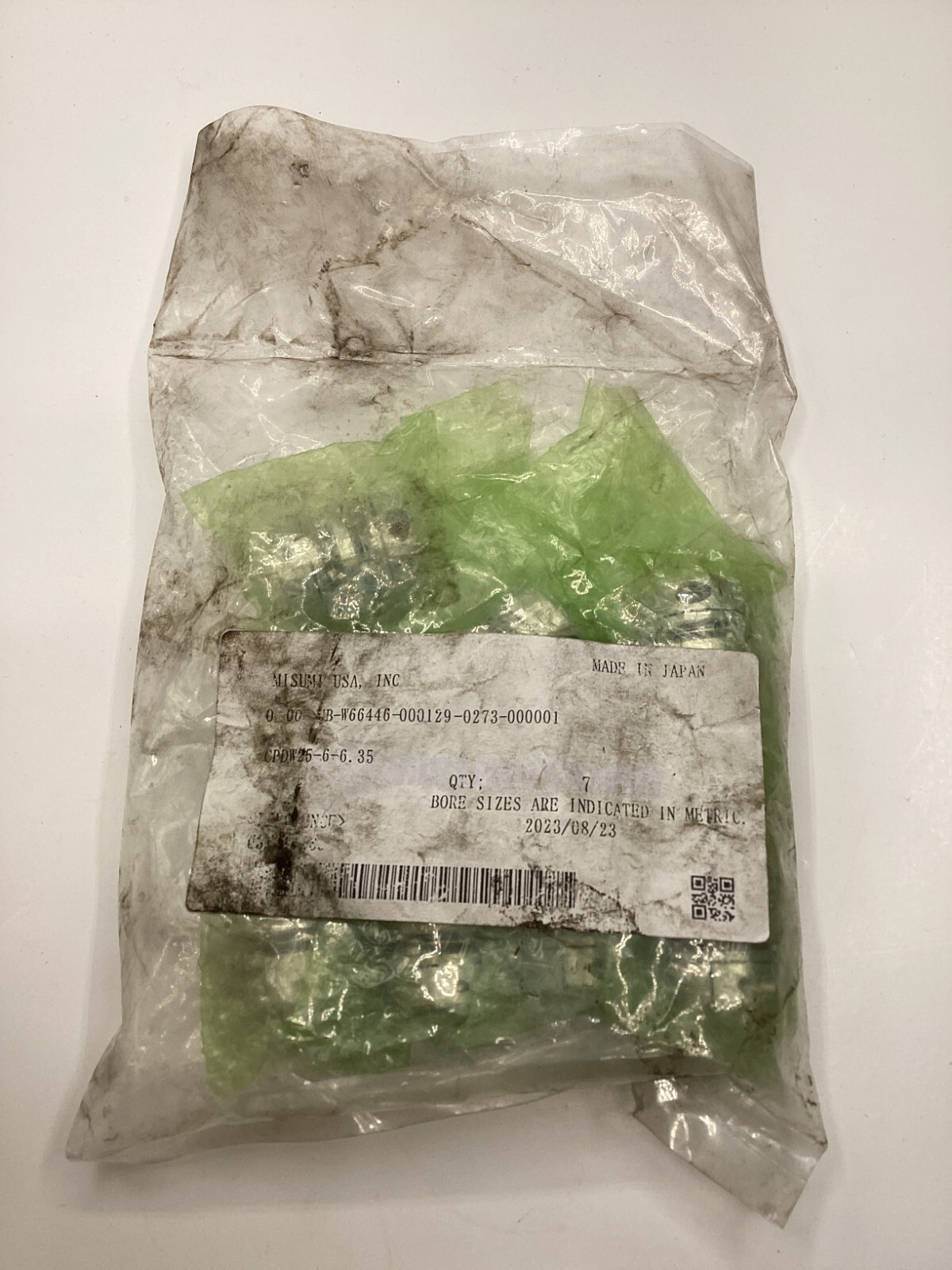 ( QTY 7) Misumi UB-ww66446-000129-0273-000001, Shaft Coupings, Sizes Vary