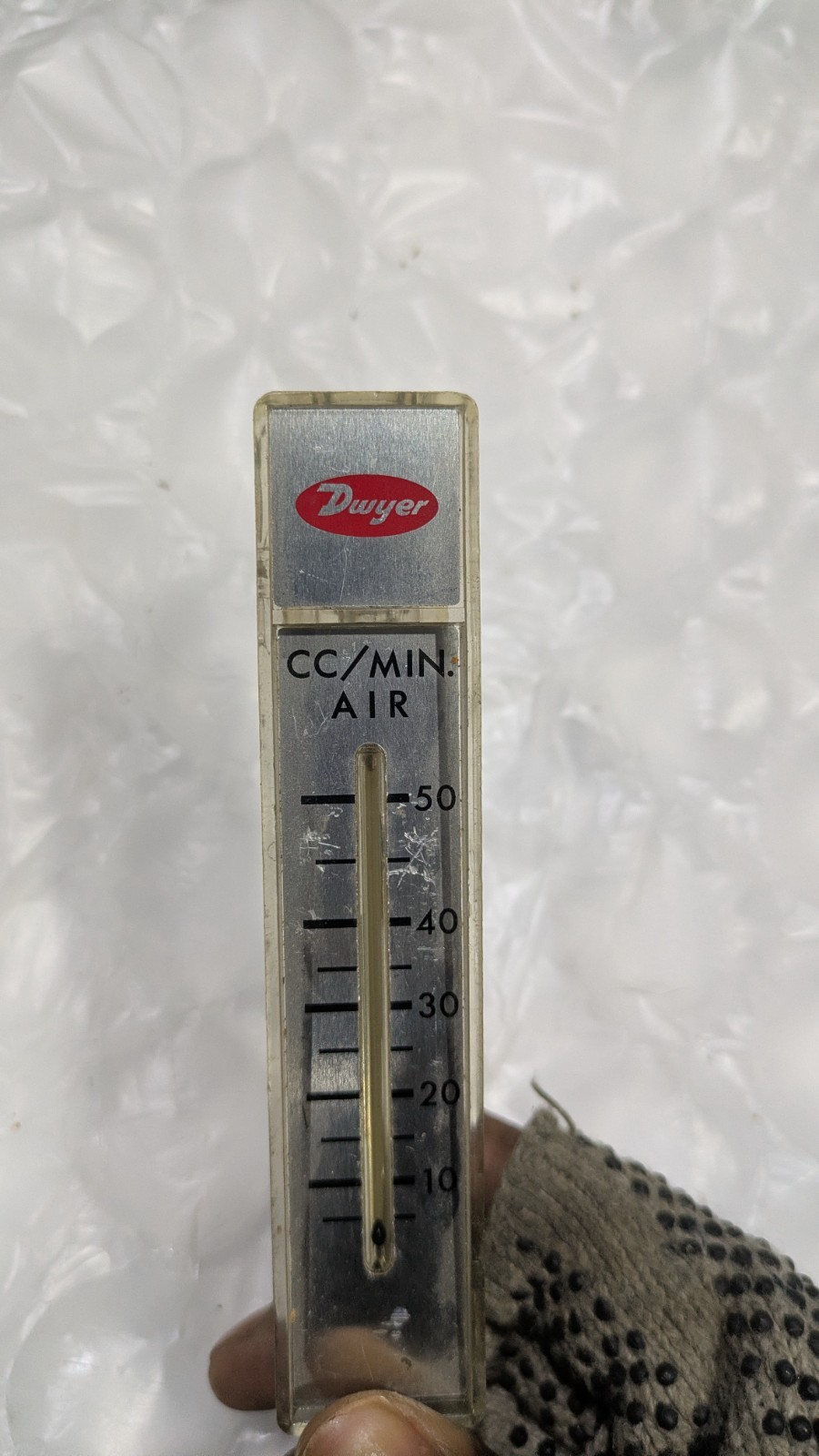 DWYER RMA SERIES CC/ MIN AIR 0- 50 GLASS FLOW METER FLOAT FLOWMETER