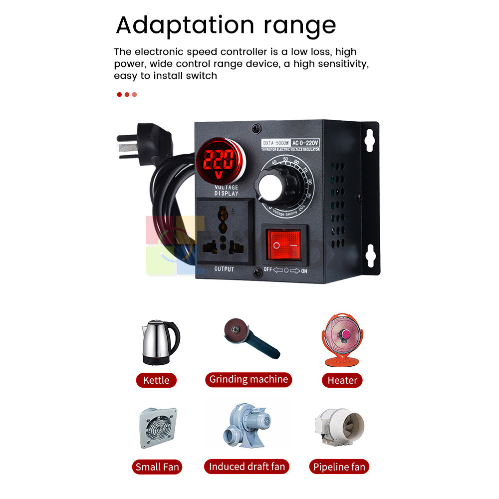AC 110V/220V Thyristor Electronic Voltage Stabilizer Regulator Speed Controller