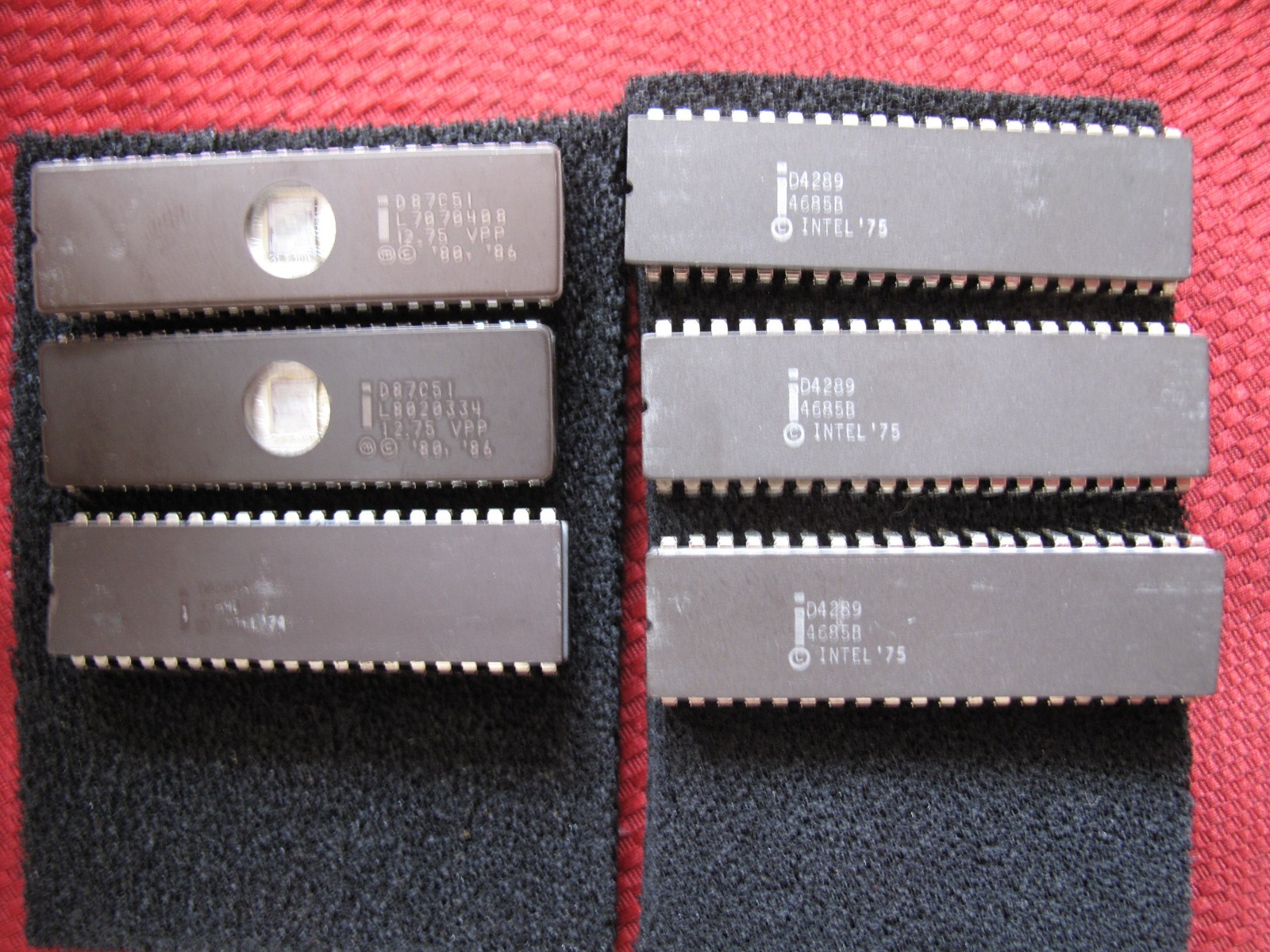 vintage Intel 8080 Lot Microprocessor Eprom Chips