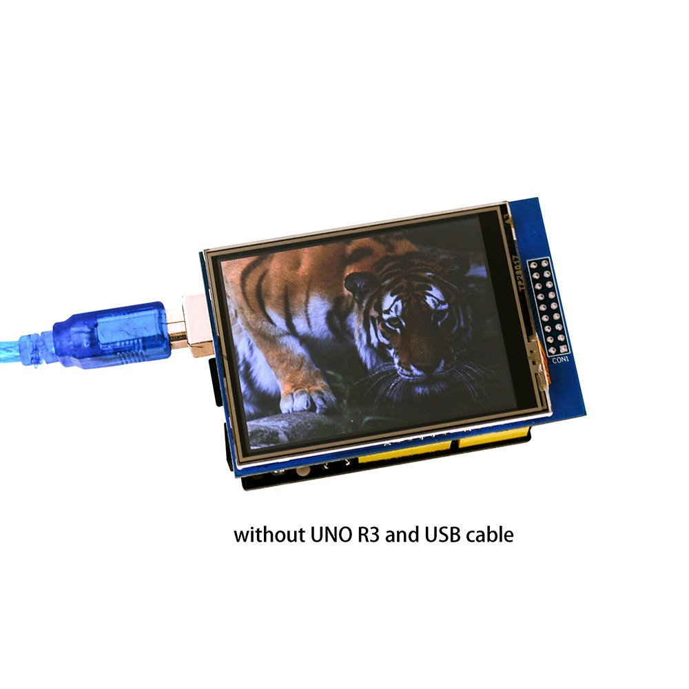 UNO R3 2.8 Inches TFT Touch Screen with SD Card Socket with Technical Data for A