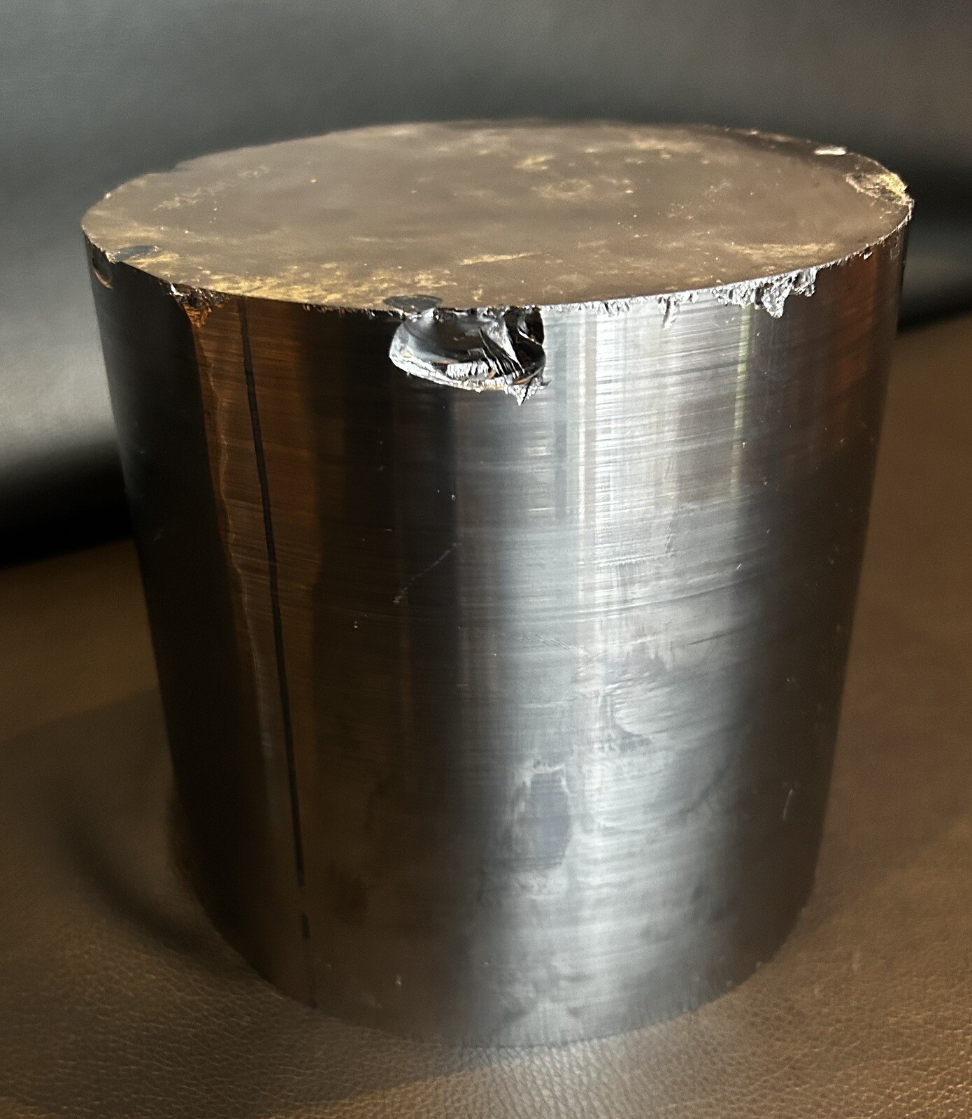 Silicon Si Crystal Ingot Wafer Material 14lbs 13oz. 6” tall x 6” diameter