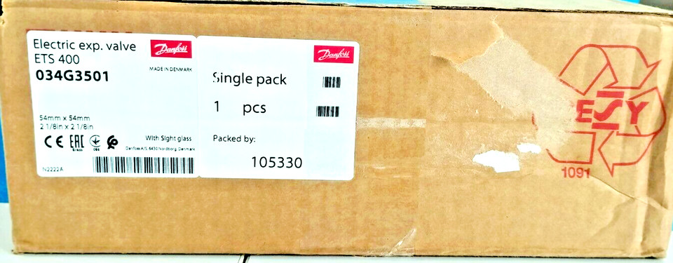 1PC ETS 400 034G3501 DANFOSS Electric expansion valve- Brand New
