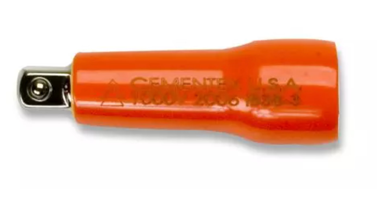 Cementex IB38-3 Insulated 3/8″ Square Drive Extension Bar 3″ High Voltage Safety