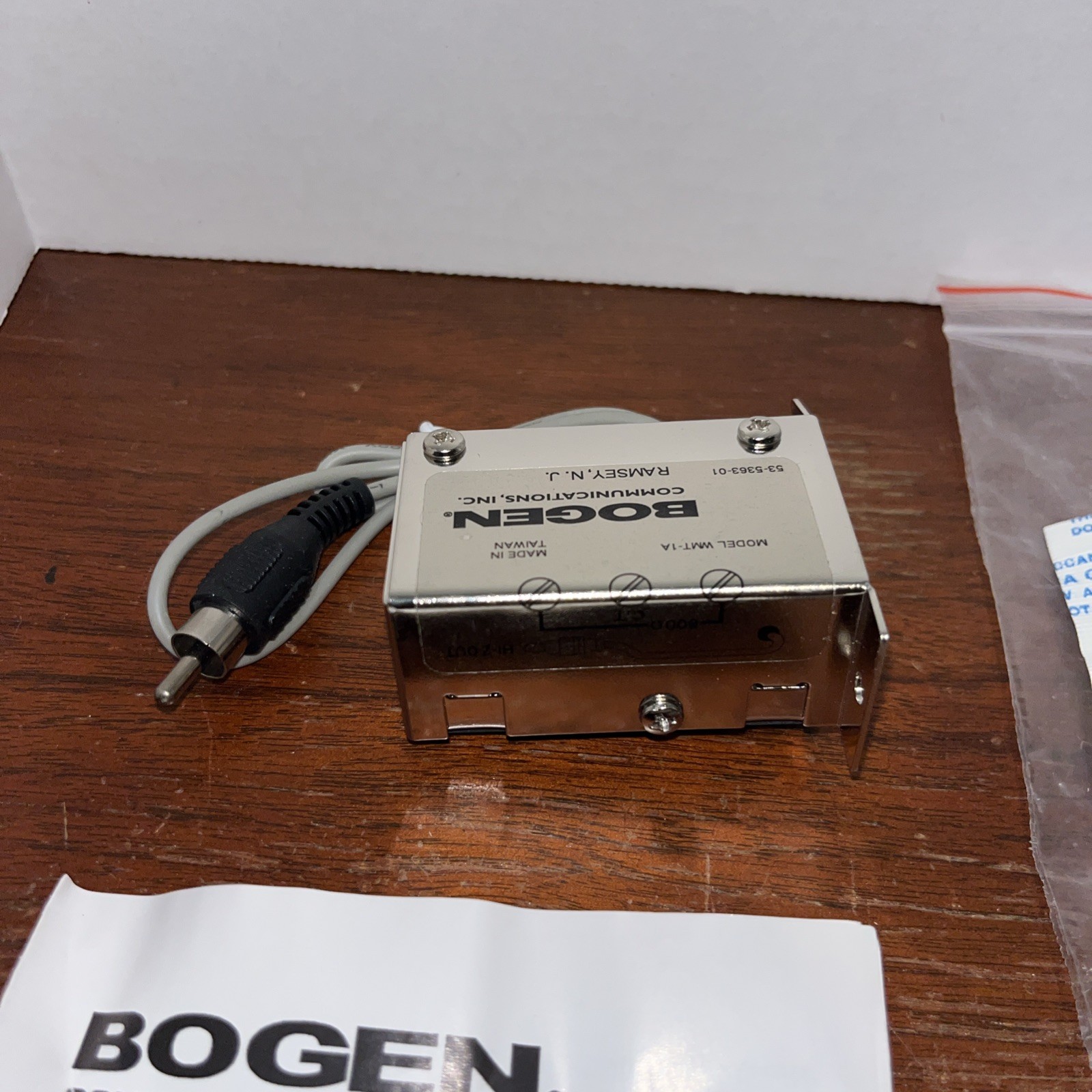 Bogen WMT-1A 10K To 600 Ohm Input / Line Transformer – New Unused In Bag