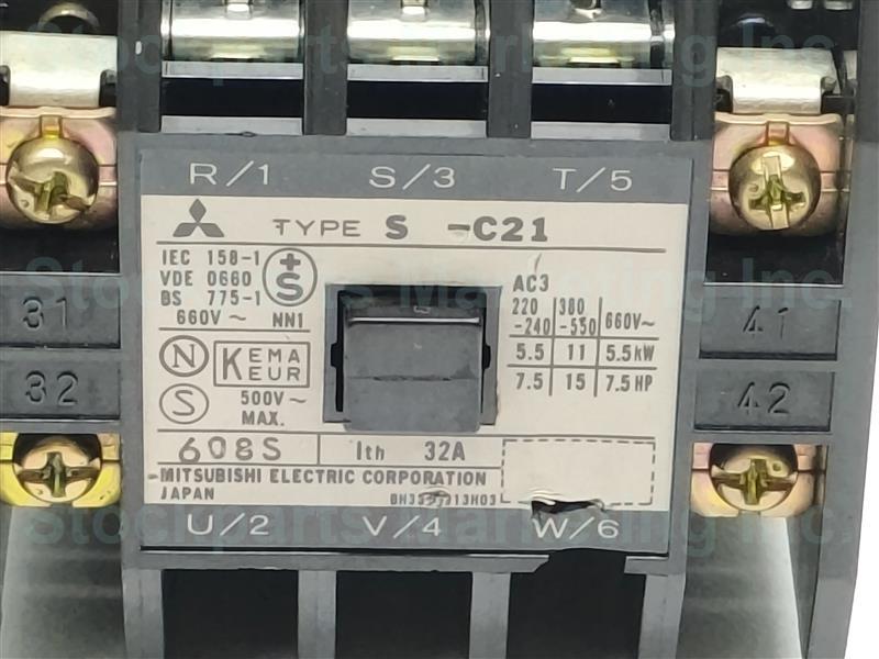 Mitsubishi S-C21 SC21 200V Contactor 30 Days Warranty Expedited Shipping