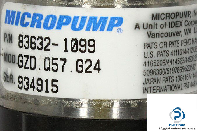 MICROPUMP GZD.Q57.G24 PUMP