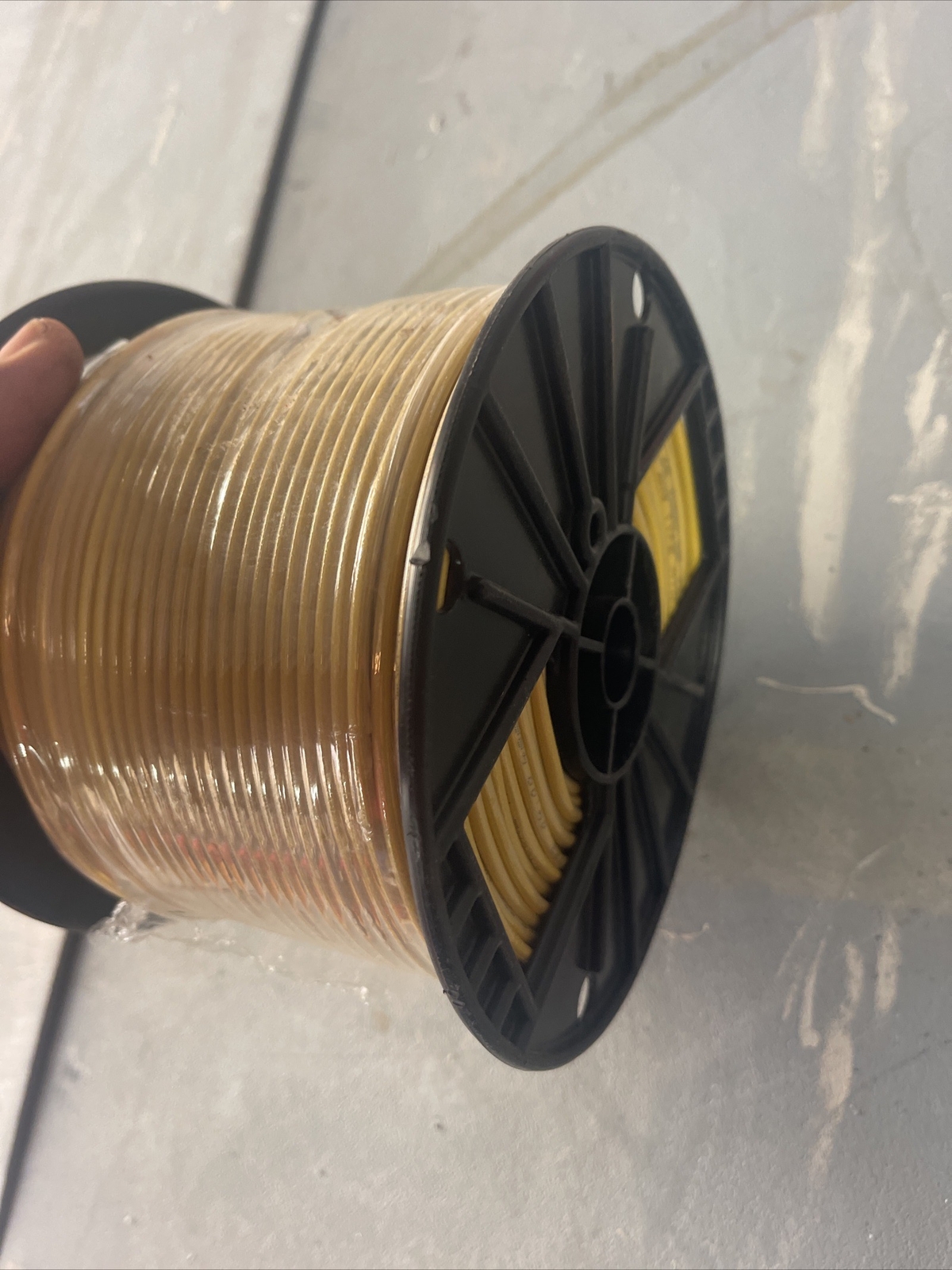 12 AWG Copper Solid Wire 500′ FT Roll THHN/THWN 600 Volt UL Listed -YELLOW