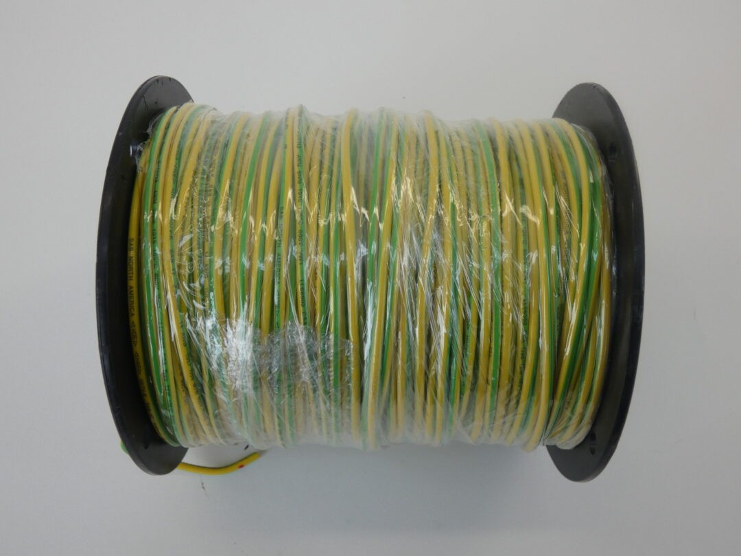 Allied Wire & Cable 31672784 Wire Spool, 500′, 14AWG, 600V, Yellow/Green – NE…