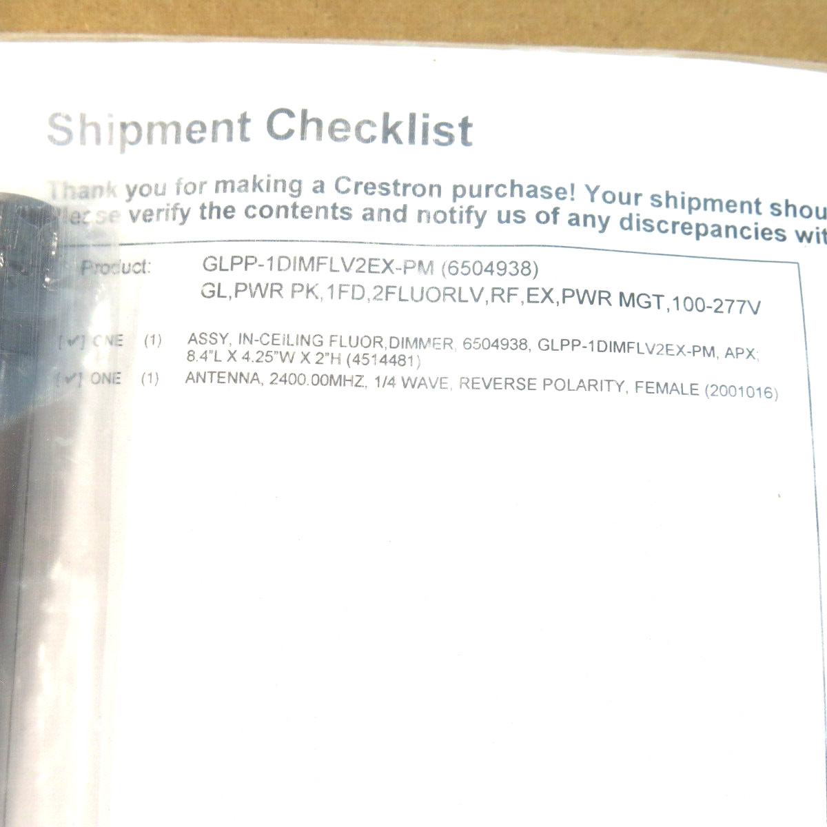 Crestron GLPP-1DIMFLV2EX-PM Green Light Power Pack, 2-Channel 0-10V Dimmer