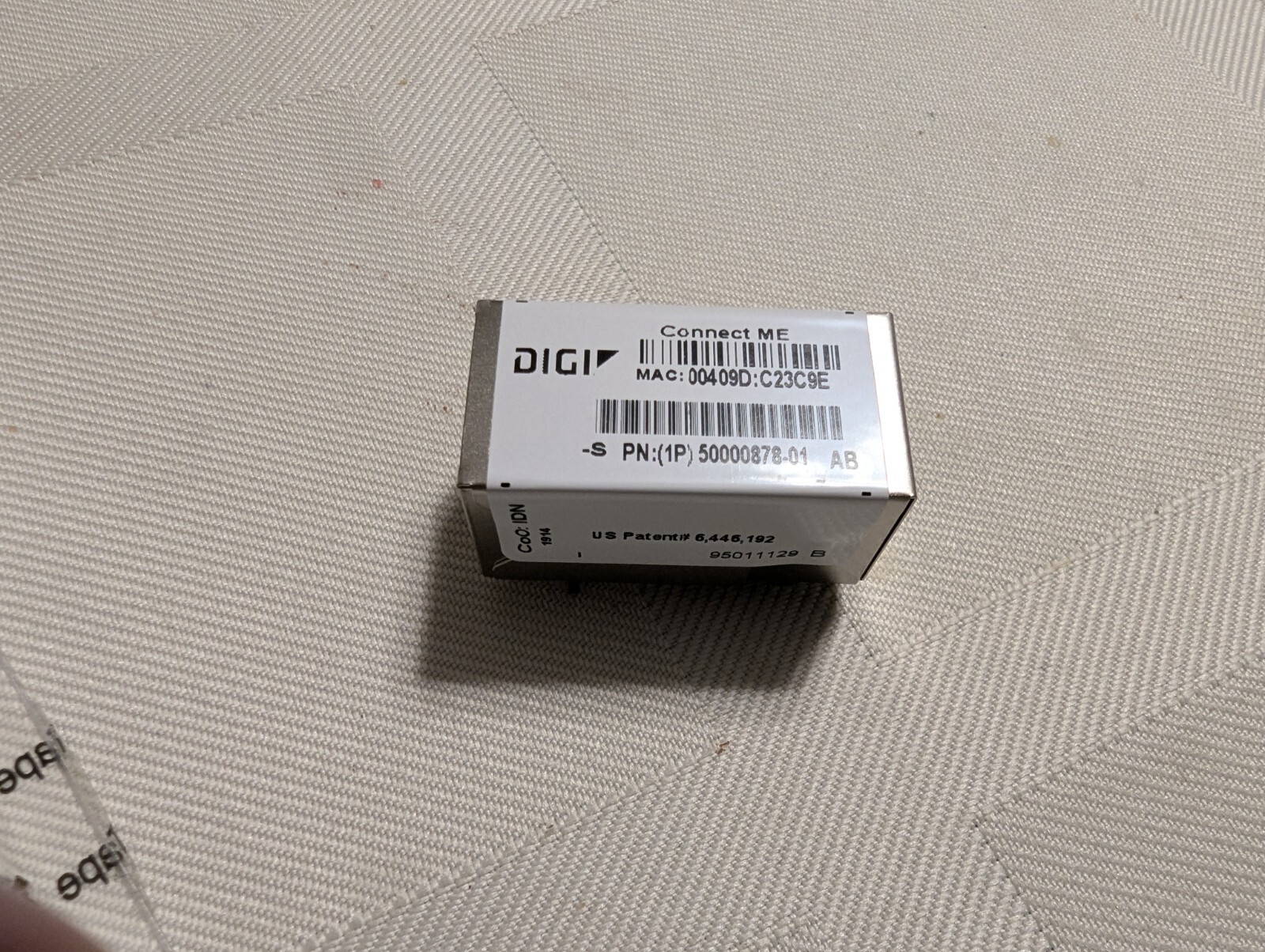 DIGI connect ME module, P/N 50000878-01, RJ45 ethernet, PCB mount