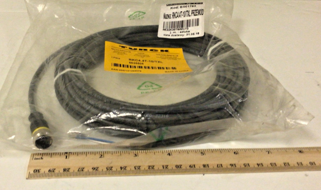 NEW, TURCK RKC4.4T-10/TXL PROXIMITY SWITCH SENSOR 6625505, FREE SHIPPING
