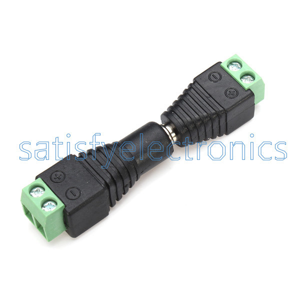 10Pairs Male Female 2.1×5.5mm DC Power Plug Jack Adapter Connector for CCTV