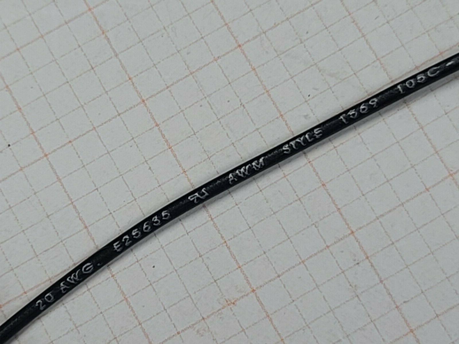 Atlas Wire #20awg Stranded Tinned Copper UL-1007/1569 Hook-Up Wire Black /100ft