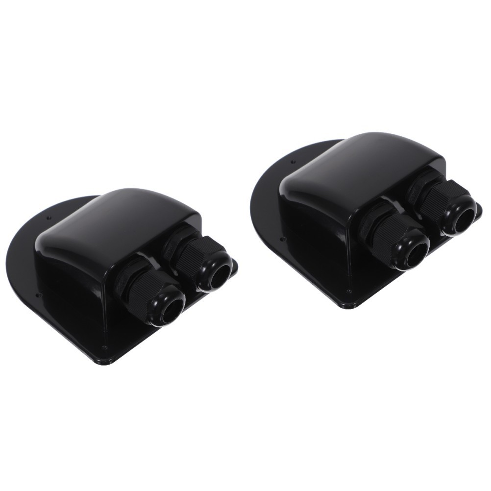 2 Pack Solar Cable Entry Gland Double Solar-cable-entry Dual Hole