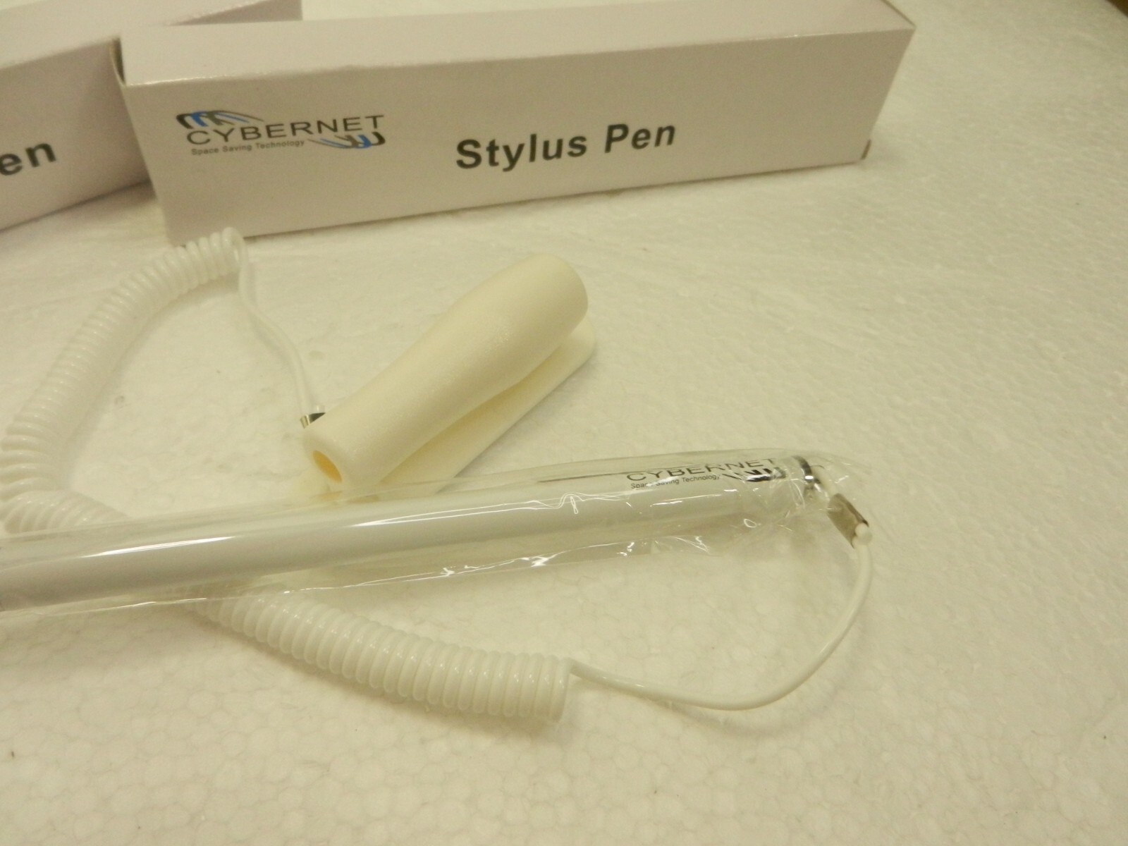 Cybernet uc7-3 Stylus Touch Screen rubber tip Pen with Holder – WHITE !