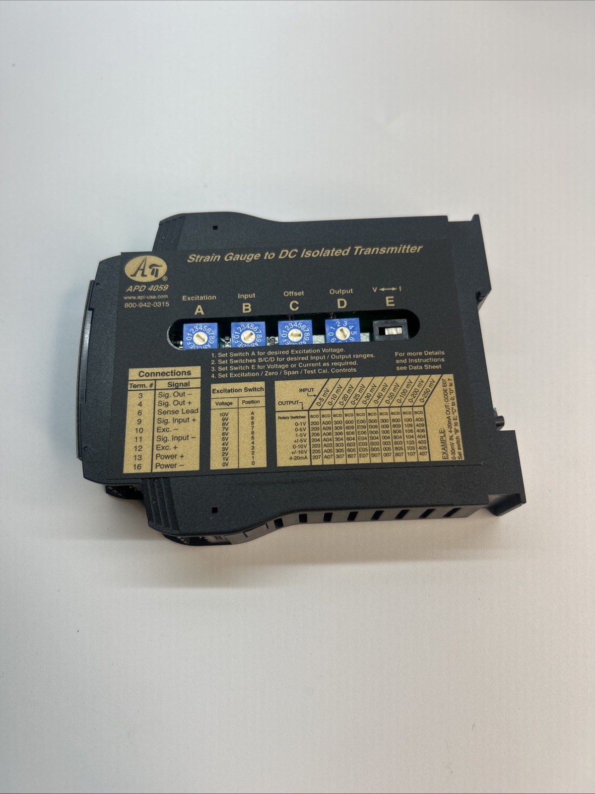 ABSOLUTE PROCESS INSTRUMENTS APD 4059 / APD4059
