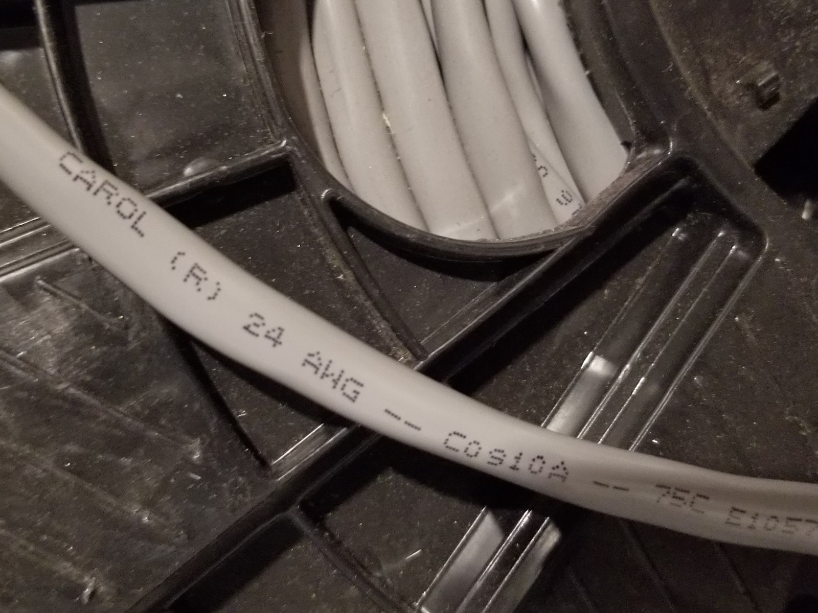 Carol C0910A 24/2P Individ Shielded Pairs Lo-Cap/LOCAP Computer Cable Gray/50ft