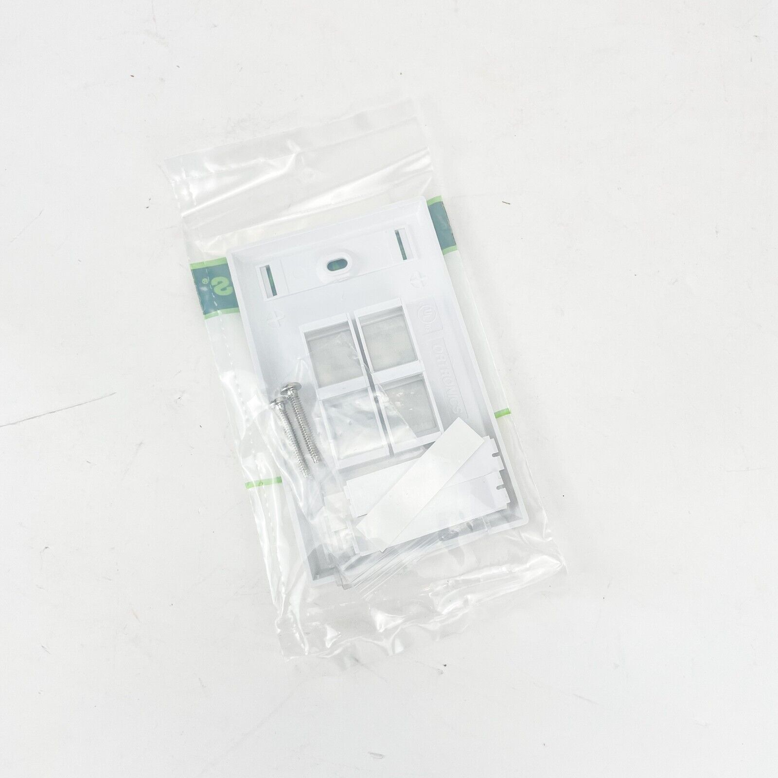 Ortronics OR-KSFP4-88 Single Gang Plastic Faceplate 4 Hole White Lot of 20 NEW