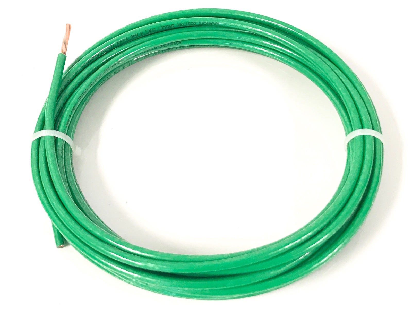 25′ FEET THHN THWN-2 8 AWG GAUGE GREEN COPPER BUILDING WIRE VW-1
