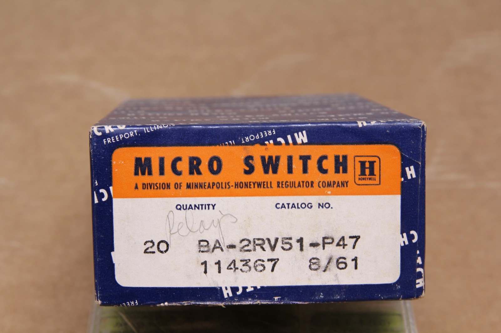 LOT of 7 Micro Switch Relays Sigma MH Potter Brumfield Allied Controle “NOS”