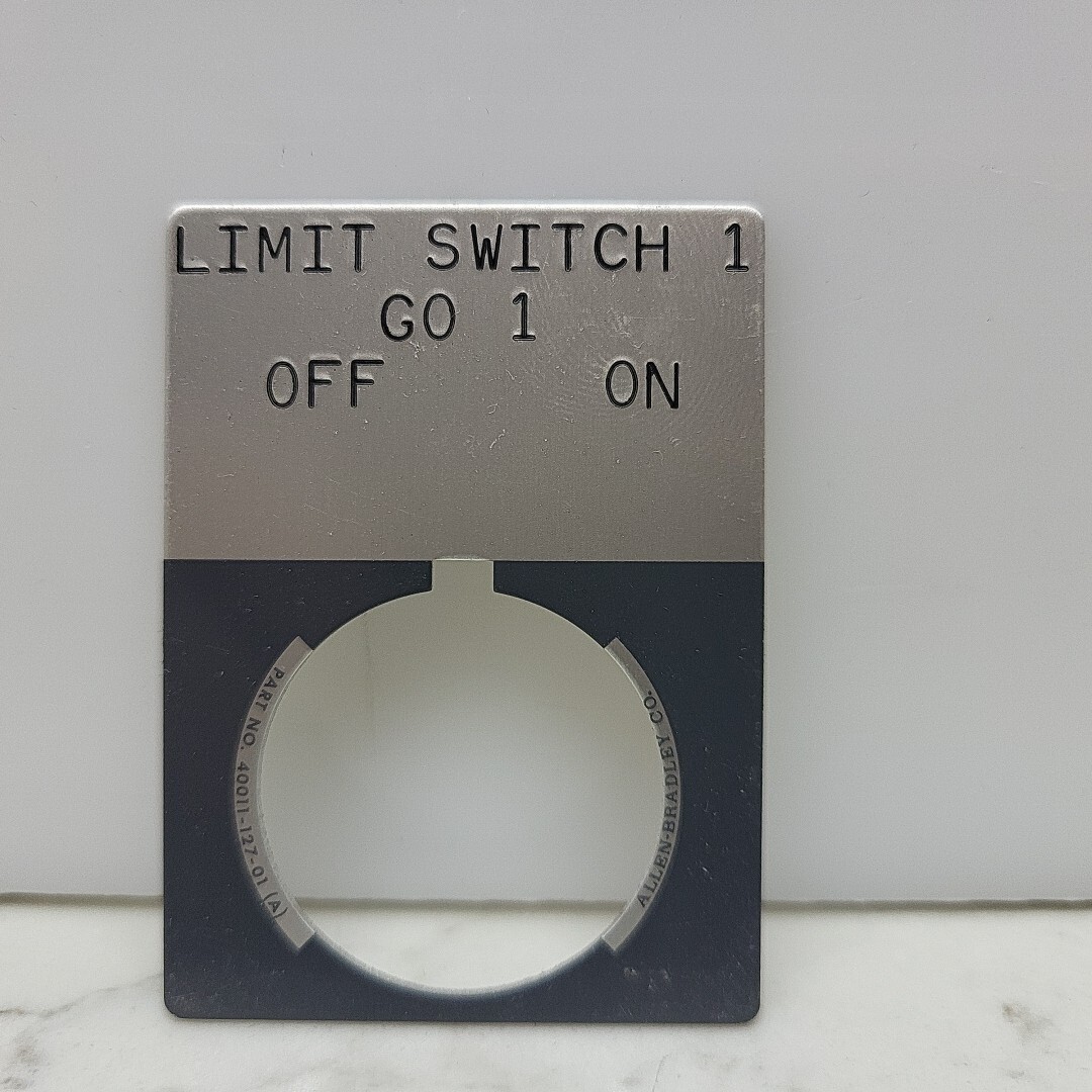 8 Pack Allen Bradley 30mm Push Button Legend Plate ON OFF *New See Pictures