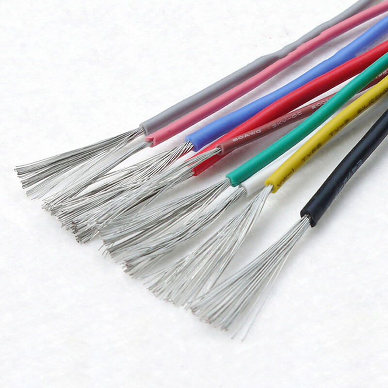 Silicone Cable Flexible Wire 10/12/14/16/18/20/22/24/26/30 AWG Various Colours