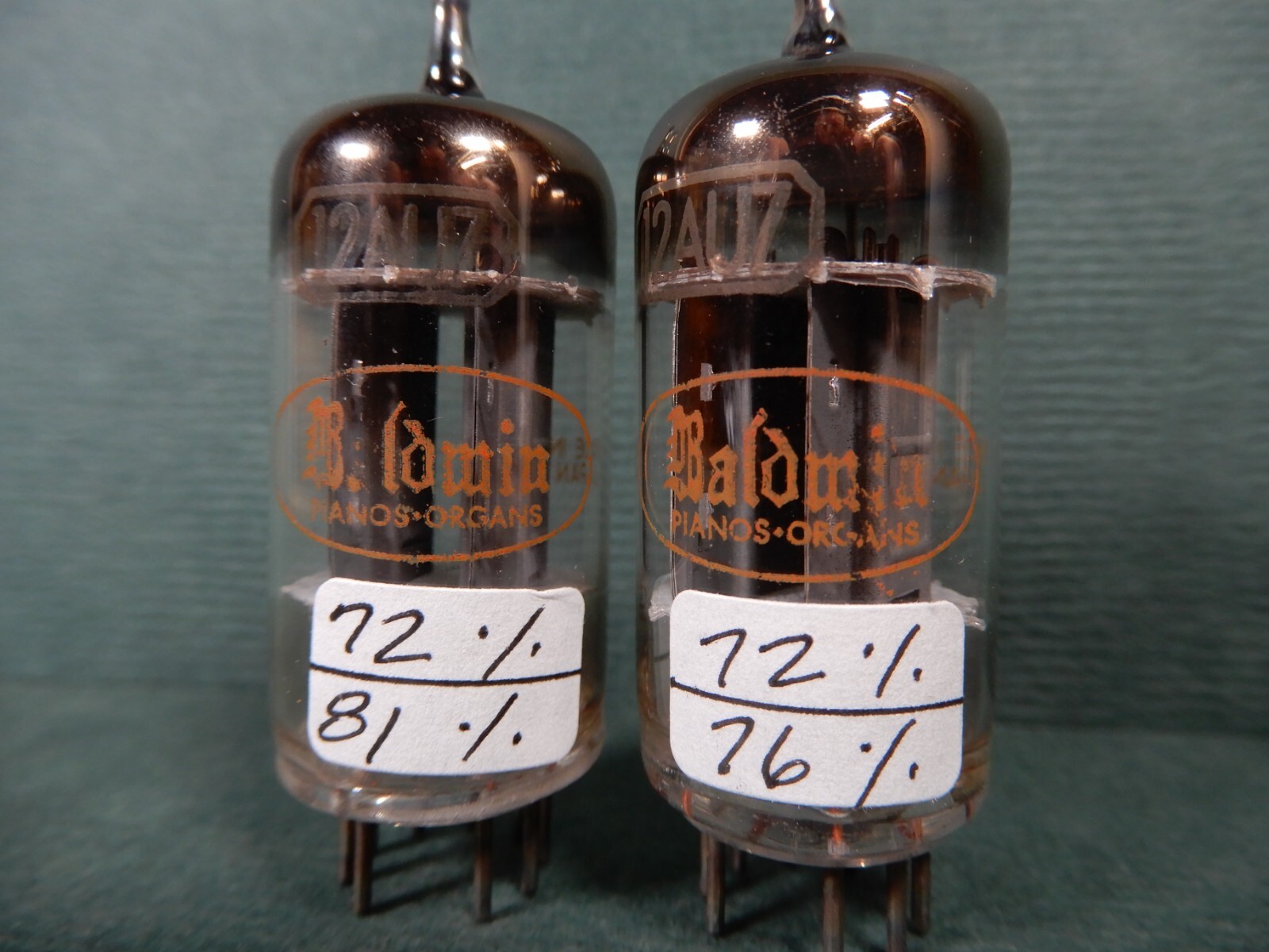 Toshiba For Baldwin 12AU7 Vacuum Tube Pairs Tested Medium You Choose $40