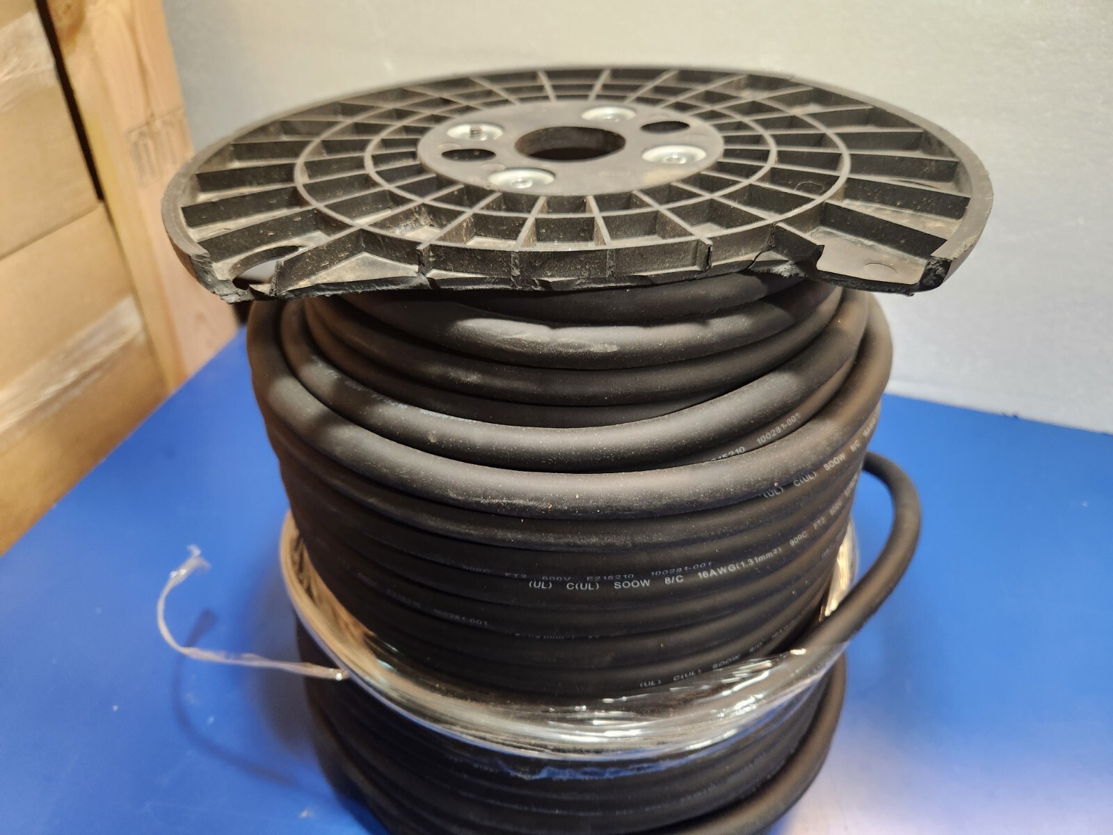 SOOW 100281-001 E215210 600V 16AWG Power Cable 200’+? 8/C 5GEE1 VALTERRA E3707