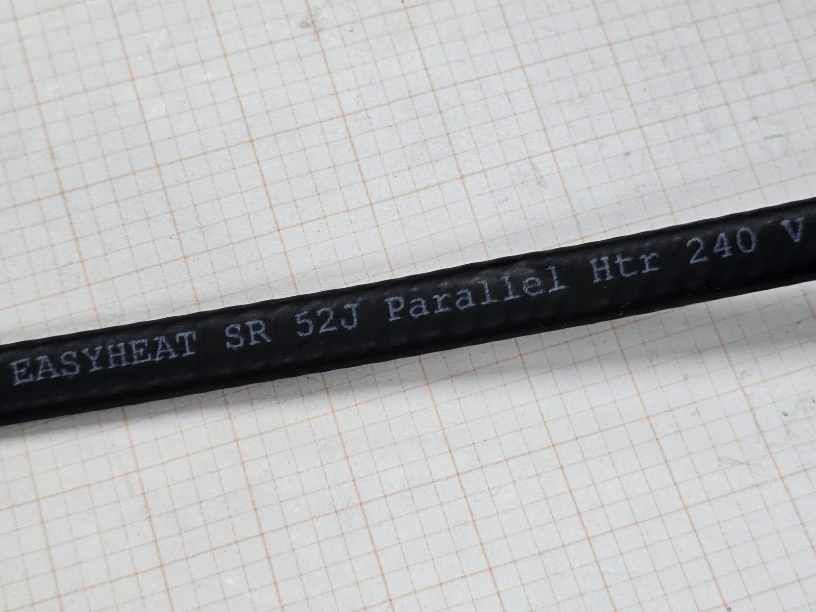 EasyHeat SR52J Self-Regulating Pipe/Freeze Heating Cable 5 Watts/Ft 240V /10ft