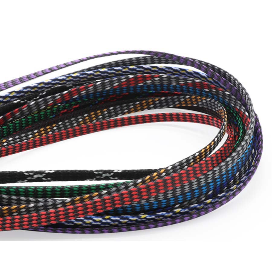 Φ4mm/8mm/12mm PET&PP Cotton Yarn Mixed Braided Cable Sleeving/Harness/Sheathing