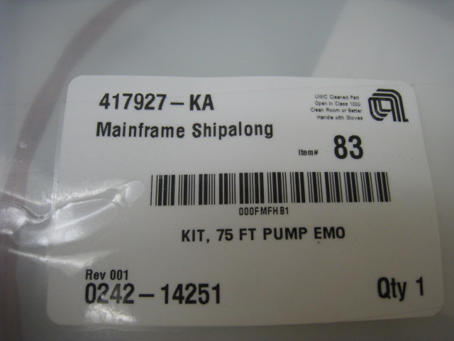 Applied Materials AMAT 0242-14251 Kit 75 Ft Pump EMO
