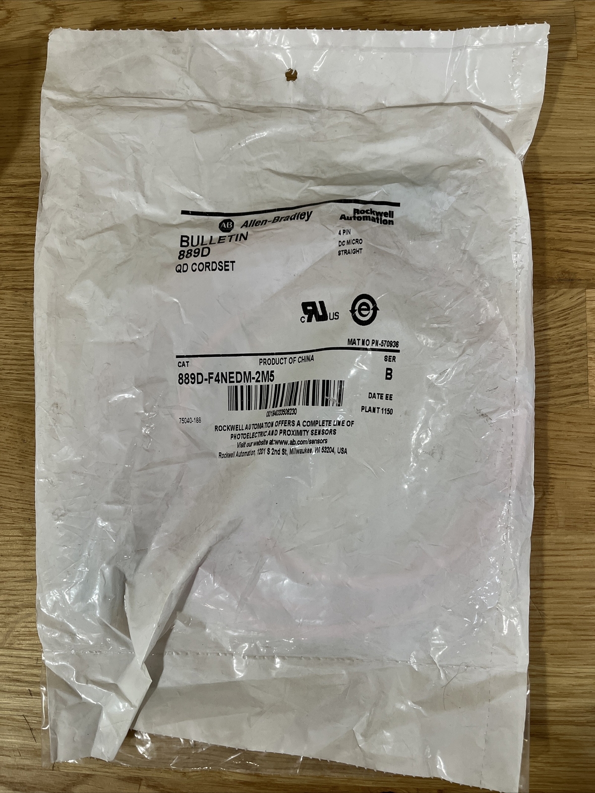 Allen-Bradley 889D-F4NEDM-2M5 Factory Sealed Bags