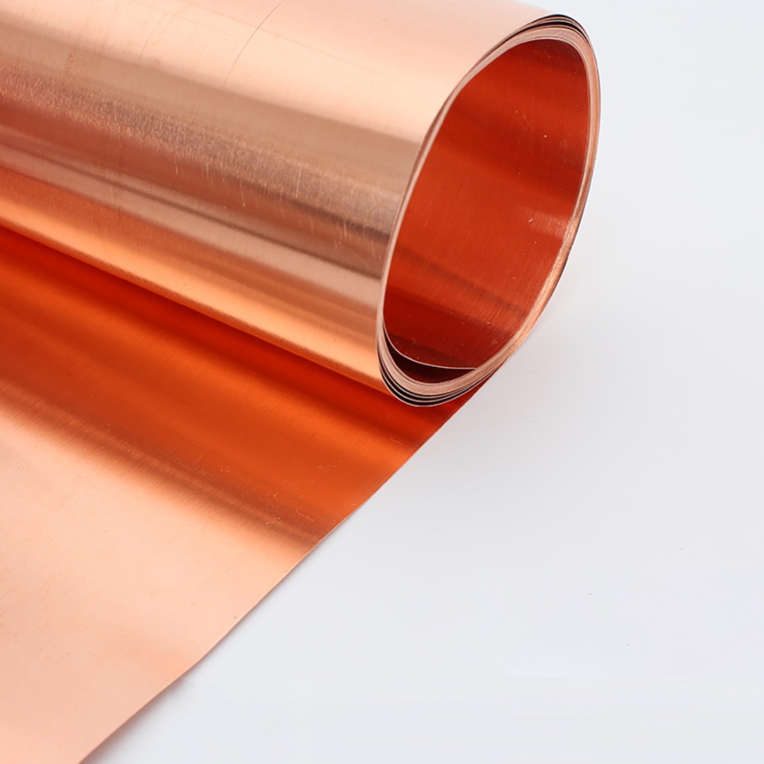 99.9% Flexible Pure Cu Metal Foil Plate Strip 0.01~1mm Thick Copper Sheet Roll