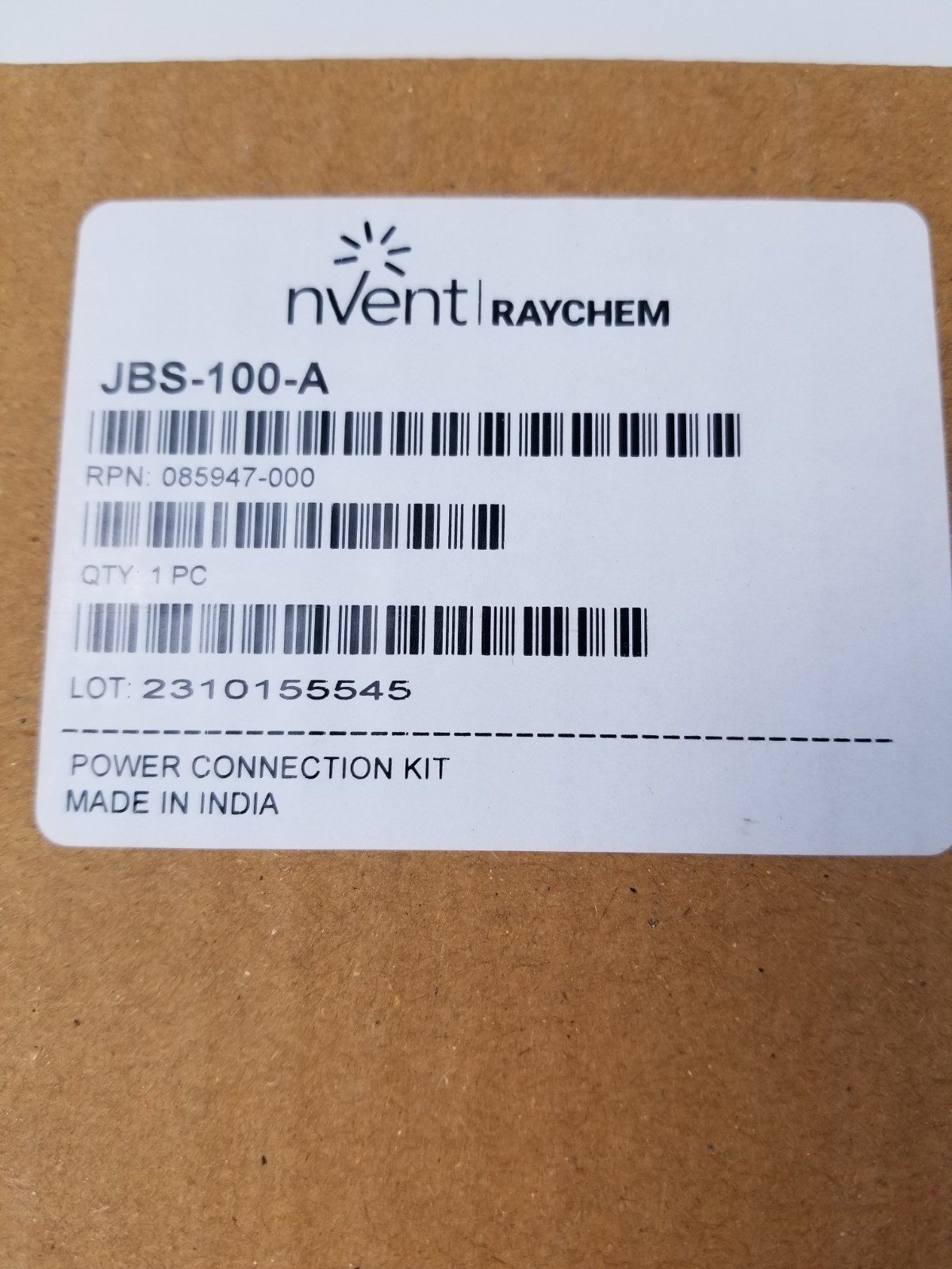 NVENT Raychem JBS-100-A Power Connection Kit NEW