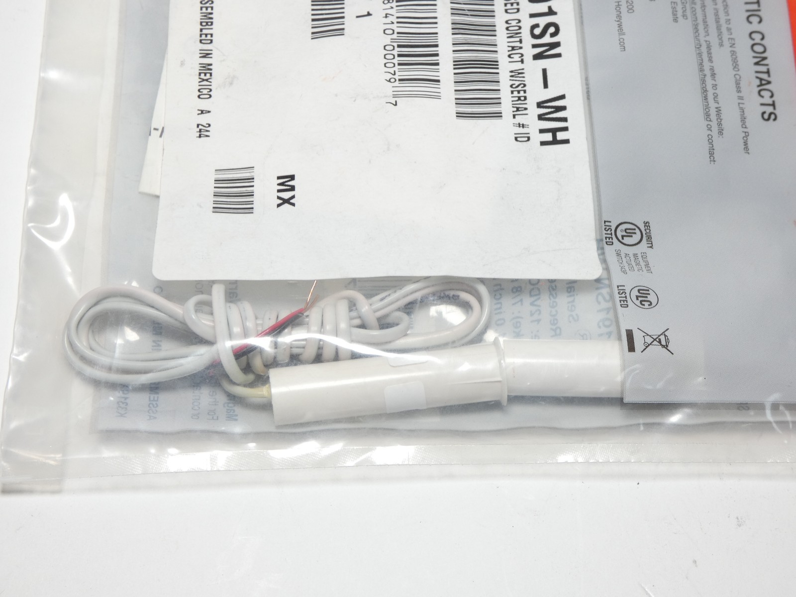Honeywell Resideo 4191SN-WH V-Plex Recessed Magnetic Contact Sensor – NEW Sur…
