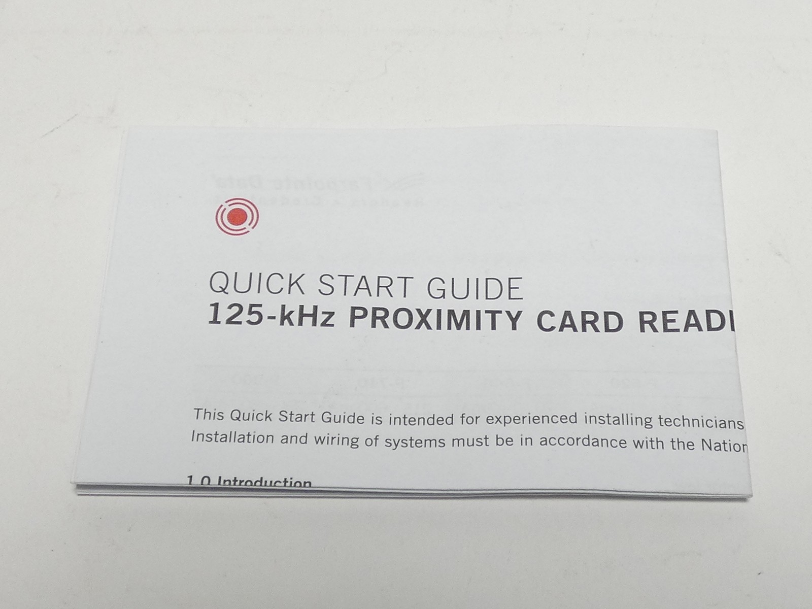 Farpointe 05273-333S P-300 HA Cascade Proximity Card Reader 125 kHz Rev.30 – …