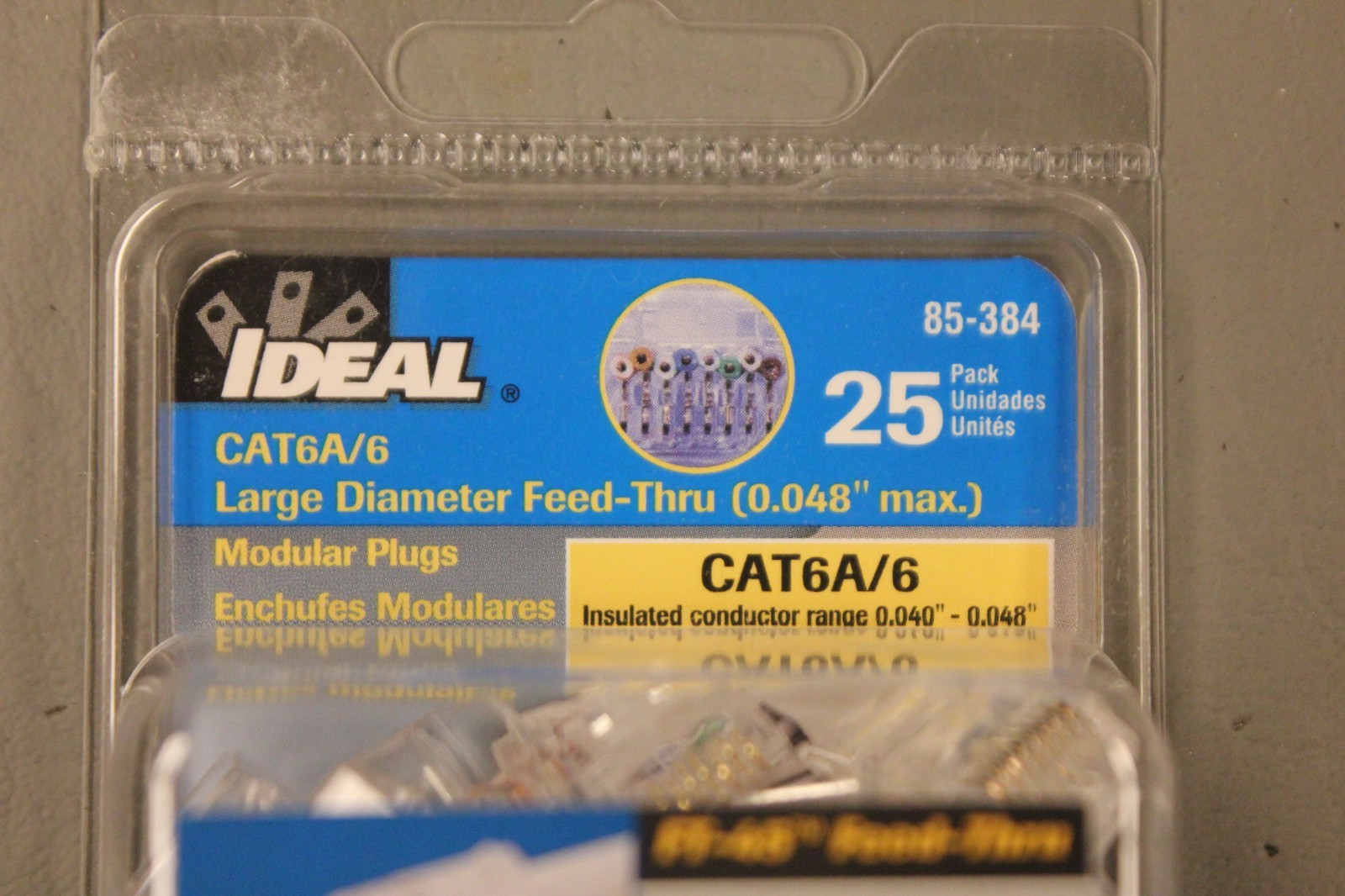 NEW IDEAL CAT6A/6 85-384 FEED THRU MODULAR PLUGS 25 CT