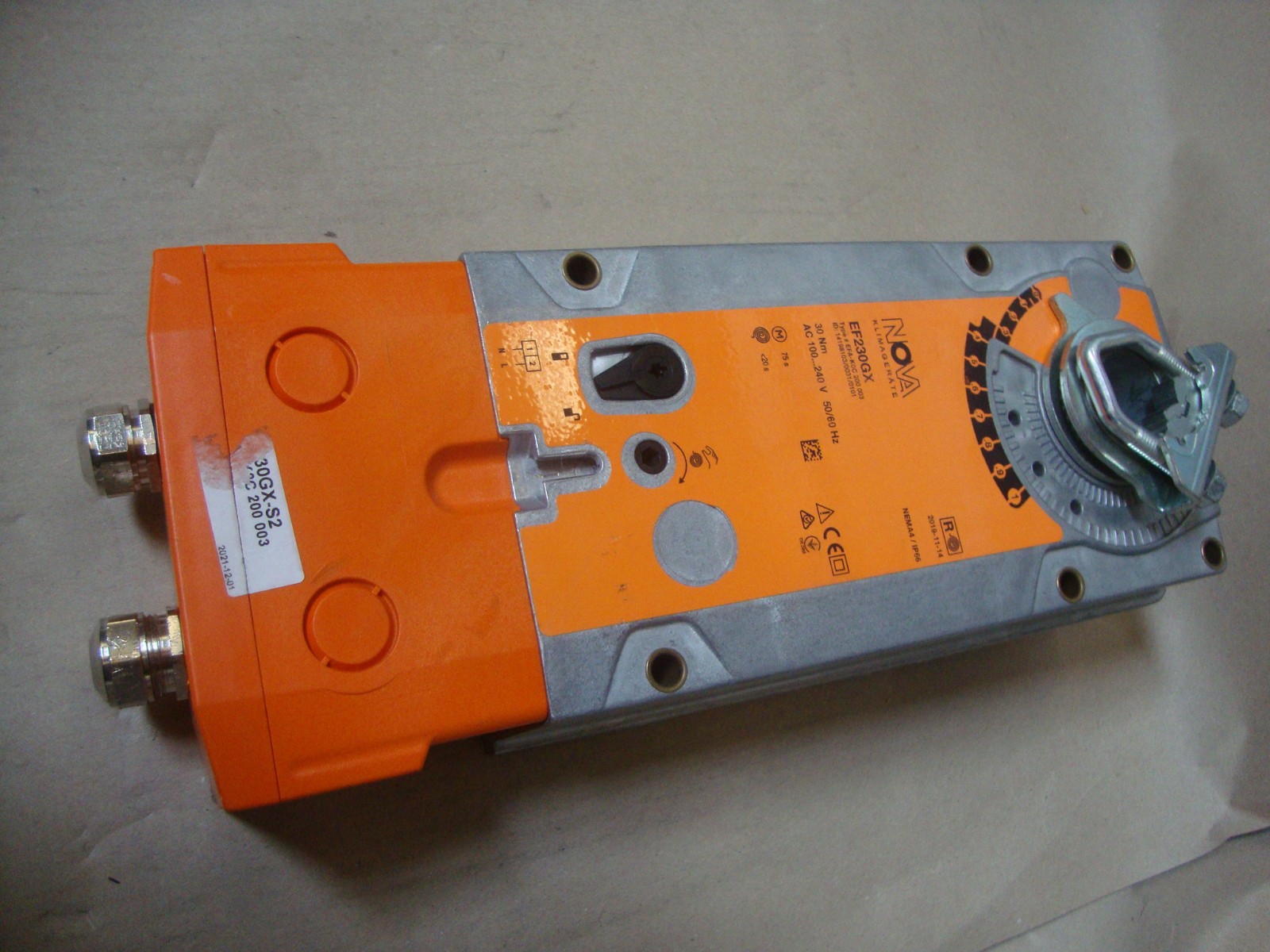 NOVA air conditioning units rotary actuator (EF230GX) type: (EFA-K0C200003) 30Nm, 100…240VAC