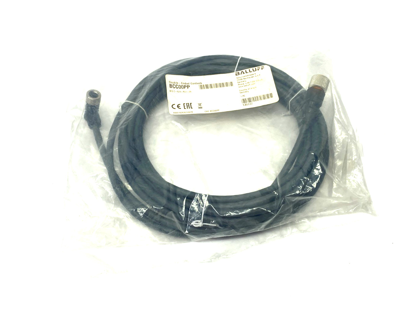 Balluff BCC00PP Double Ended Cordset BIS C-523-PU1-05