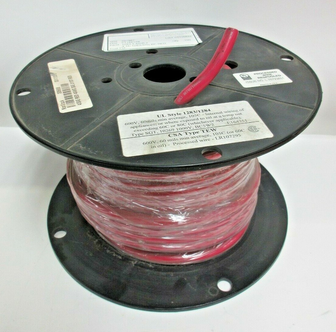 100FT 4/SAE RED 4AWG WIRE J1127