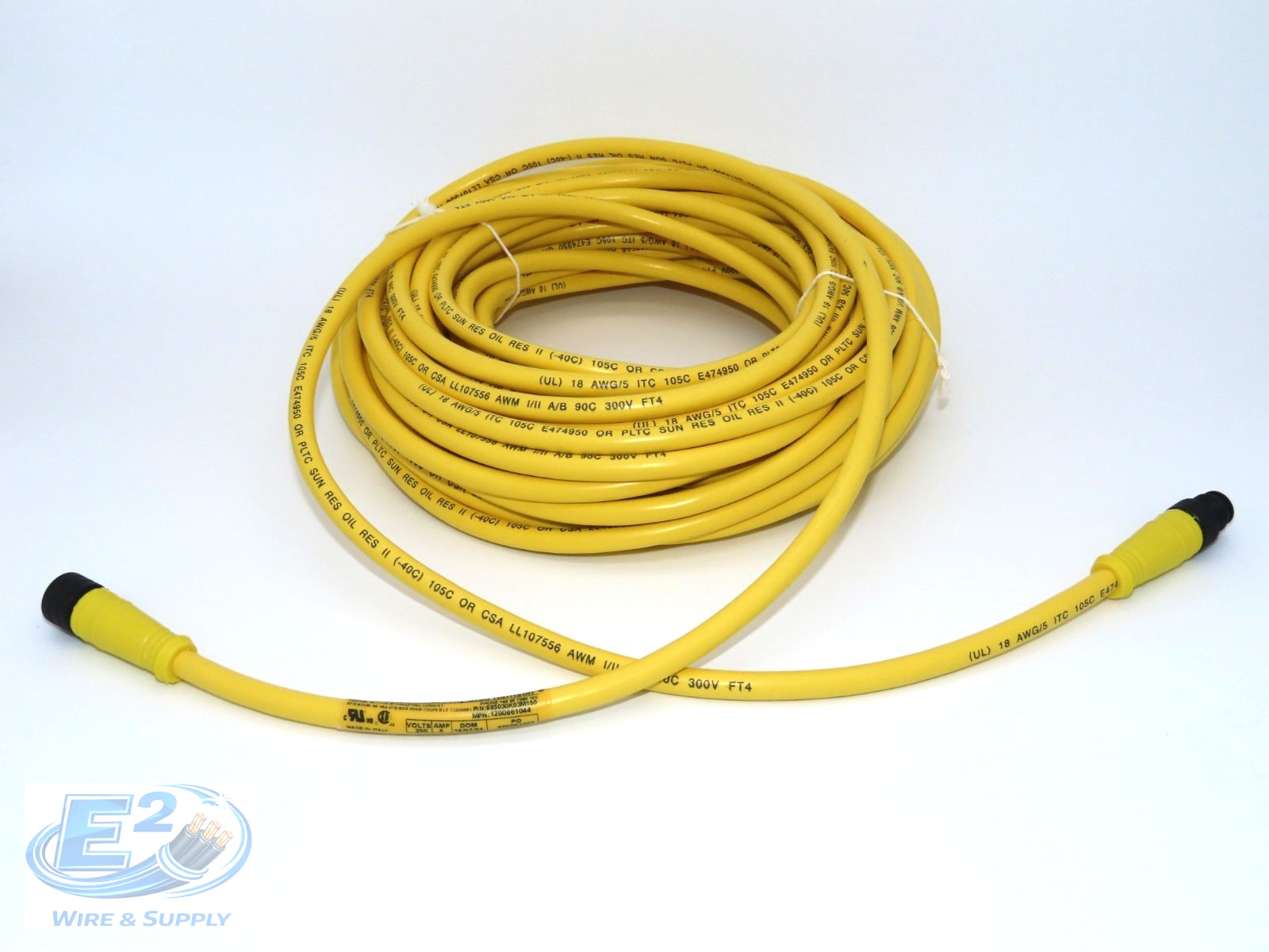 Brad Connectivity 885030K03M150/Molex 1200661044 18G Yellow 5 Position M/F