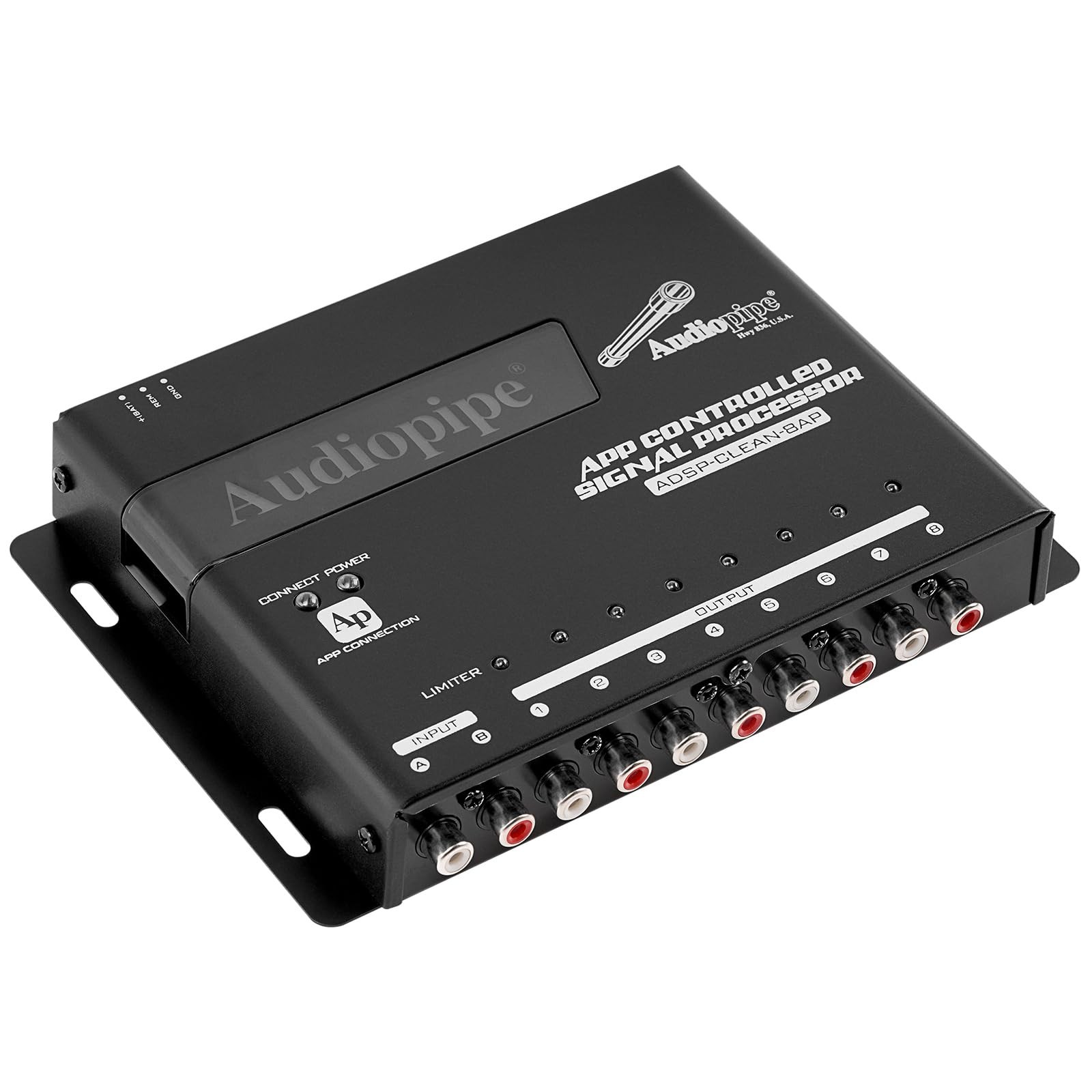 Audiopipe 1 In / 8 Out App Controlled Digital Signal Processor – ADSP-CLEAN-8AP