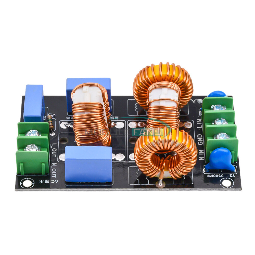 AC110-250V 4/10/20A 3-stage EMI AC Filter Board Audio Power Amplifier Module-