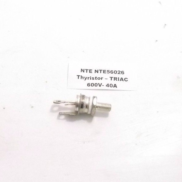 NTE NTE56026 Thyristor – TRIAC – 600V- 40A (ISOLATED TO-48) Prepaid Shipping